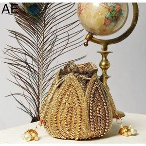 Golden potli bag